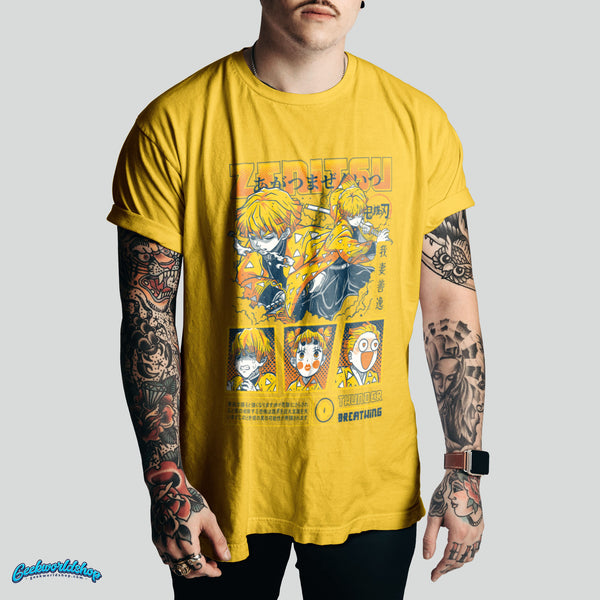 Zenitsu Agatsuma T-Shirt | Demon Slayer Anime T Shirt