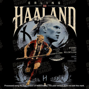 Erling Haaland Viking Striker Bootleg Graphic T-Shirt