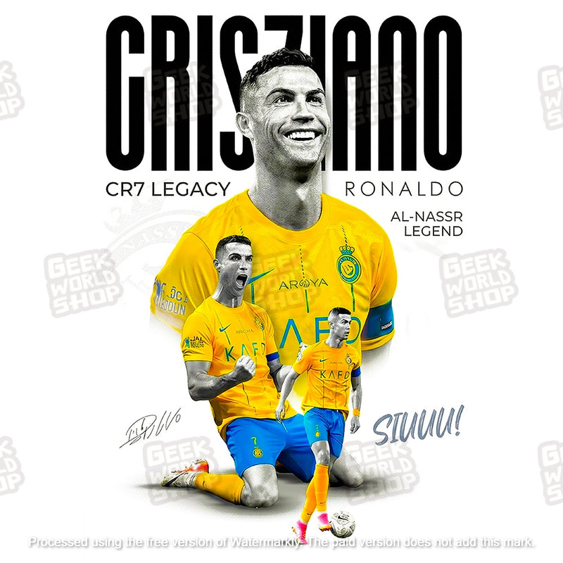 CR7 Legacy: Cristiano Ronaldo Al-Nassr Legend Graphic Tee