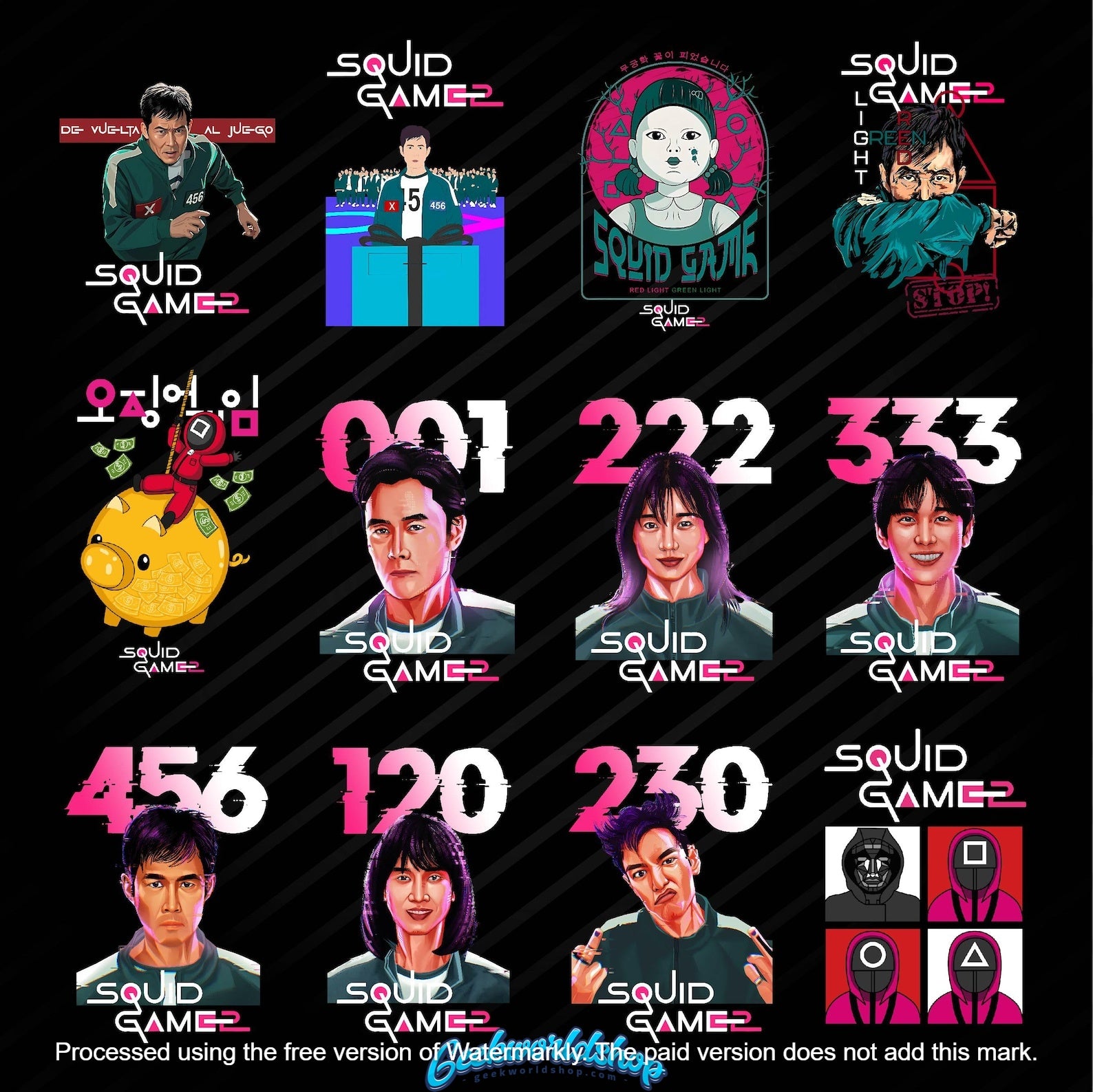 Squid Game T‑Shirt Design | Digital Download Printable PNG