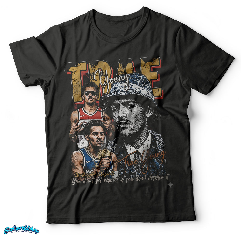 Trae Young Washington Wizards Vintage Bootleg Style T-Shirt