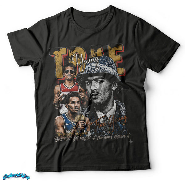 Trae Young Washington Wizards Vintage Bootleg Style T-Shirt