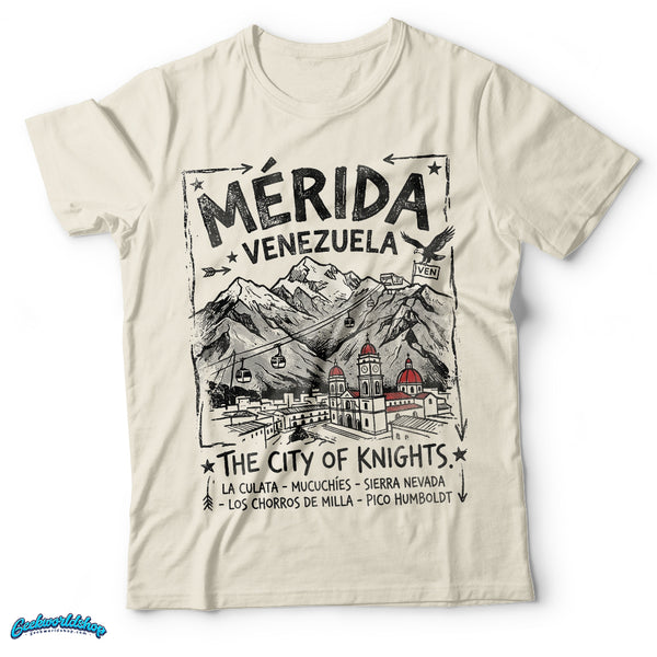 Mérida Venezuela Vintage Bootleg T-Shirt - The City of Knights Retro