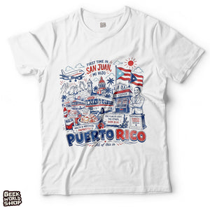 First Time in San Juan Puerto Rico Vintage Graphic Tee
