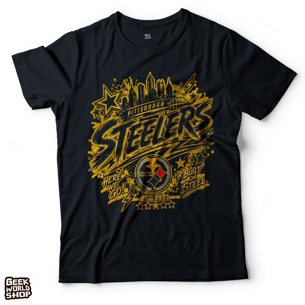 Pittsburgh Steelers Vintage 90s Bootleg Graphic T-Shirt