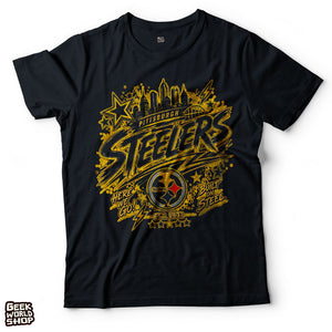 Pittsburgh Steelers Vintage 90s Bootleg Graphic T-Shirt