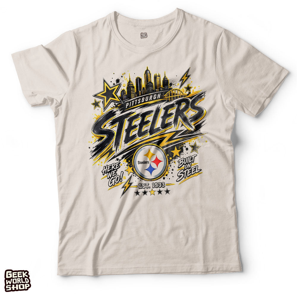 Pittsburgh Steelers Vintage 90s Bootleg Graphic T-Shirt