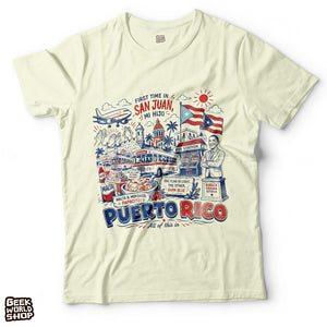 First Time in San Juan Puerto Rico Vintage Graphic Tee