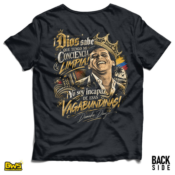 Diomedes Díaz "Conciencia Limpia" Vintage T-Shirt