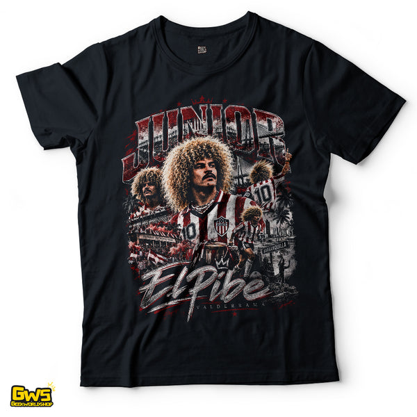 "El Pibe" Junior de Barranquilla Vintage Homage T-Shirt