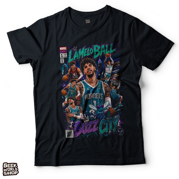LaMelo Ball "Buzz City" Comic Book Style Graphic T-Shirt