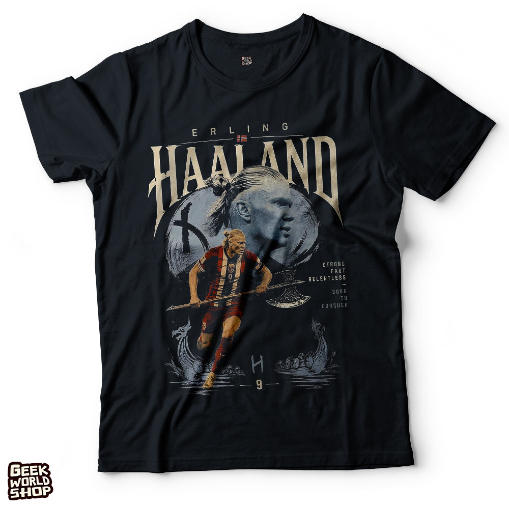 Erling Haaland Viking Striker Bootleg Graphic T-Shirt