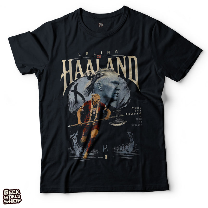 Erling Haaland Viking Striker Bootleg Graphic T-Shirt