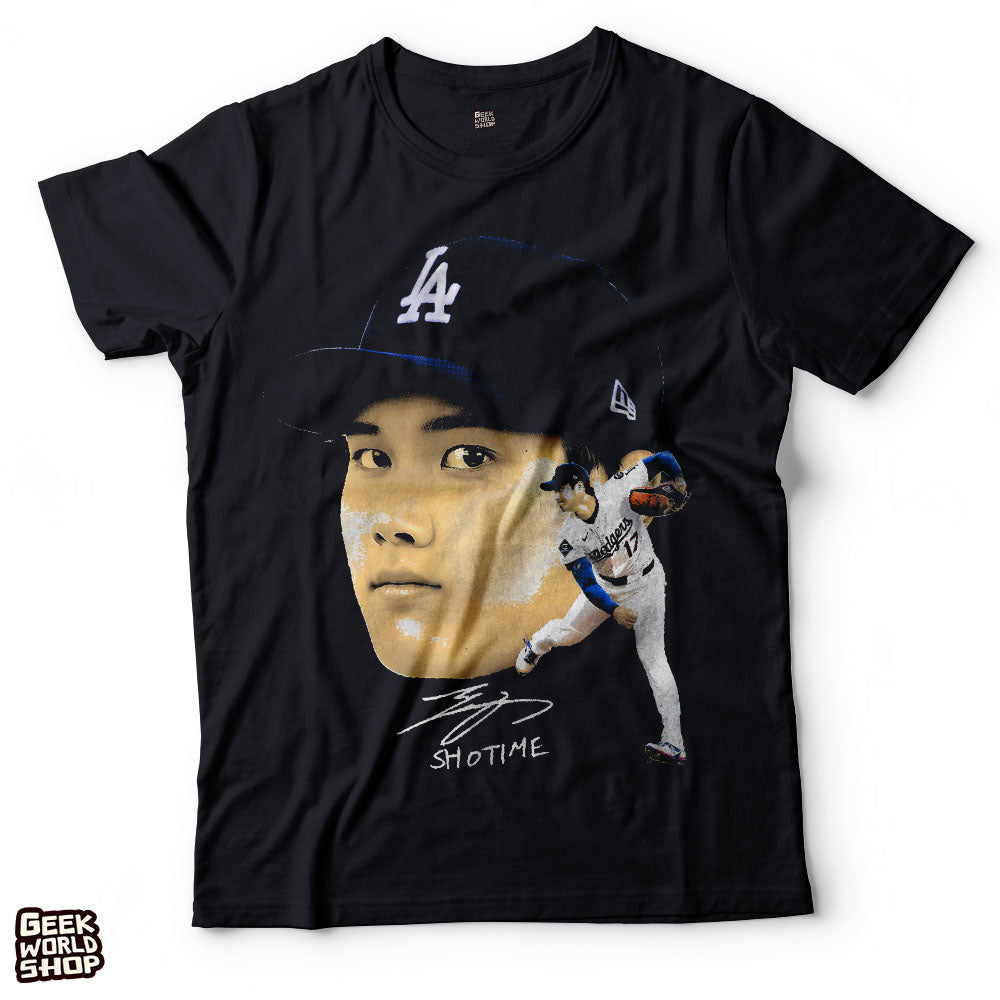 Shotani Big Face T-Shirt – Shohei Ohtani Pitching Fan Art Tee