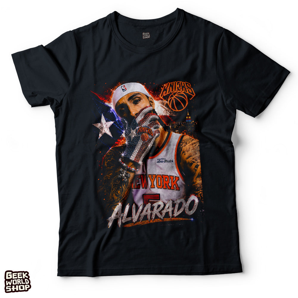 Jose Alvarado New York Knicks Vintage Graphic Tee