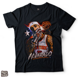 Jose Alvarado New York Knicks Vintage Graphic Tee