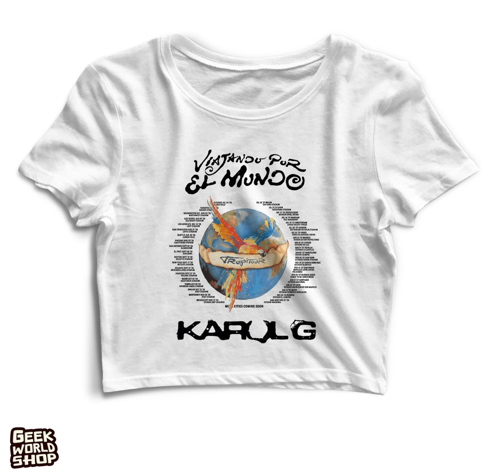 Viajando por el Mundo Tour Karol G Crop top