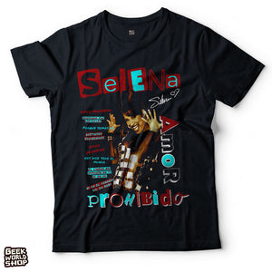 Selena Amor Prohibido Vintage Bootleg Tribute Graphic T-Shirt