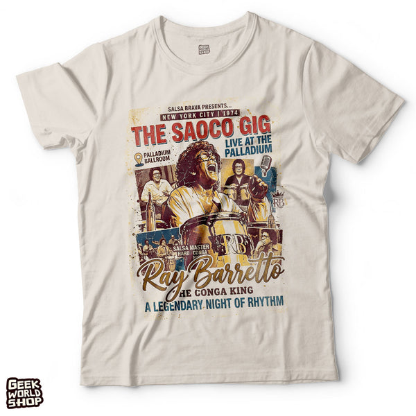 Ray Barretto The Conga King T-Shirt | Vintage Salsa Poster T Shirt