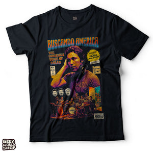 Ruben Blades Buscando America T-Shirt | Vintage Comic Book Salsa T Shirt