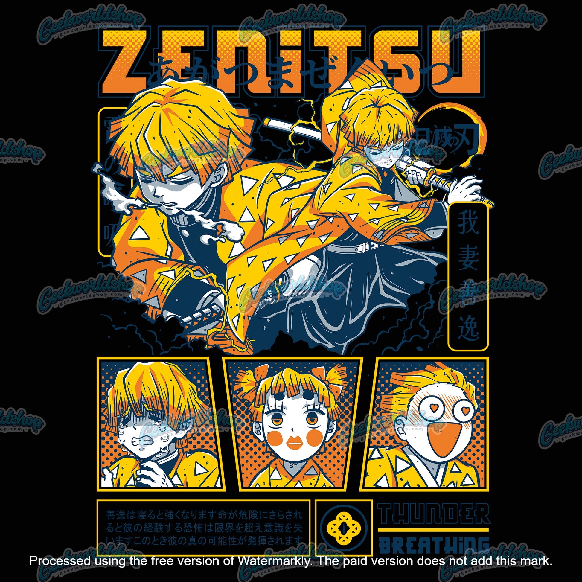 Zenitsu Agatsuma T-Shirt | Demon Slayer Anime T Shirt