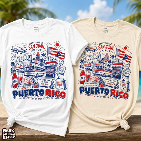First Time in San Juan Puerto Rico Vintage Graphic Tee