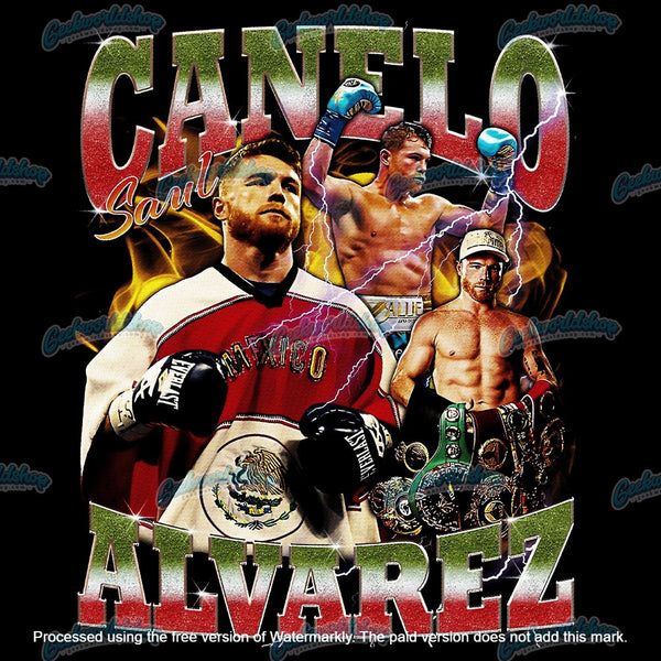 Canelo Álvarez Bootleg T-Shirt – Vintage Fight Night Design