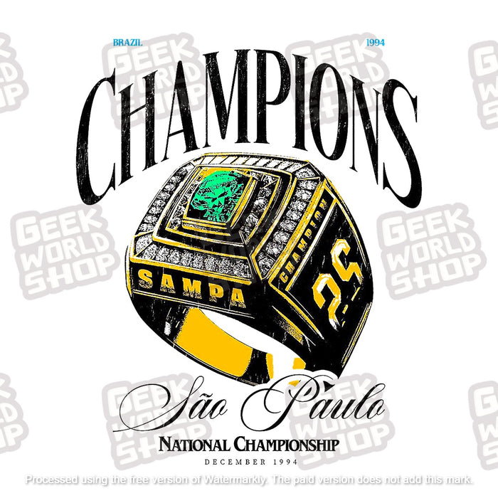 "São Paulo 1994 Champions" Vintage National Championship Graphic T-Shirt