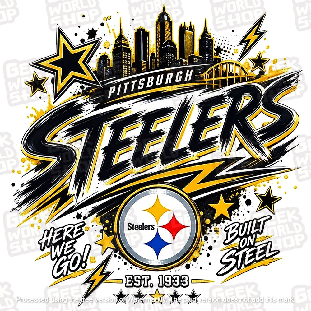 Pittsburgh Steelers Vintage 90s Bootleg Graphic T-Shirt