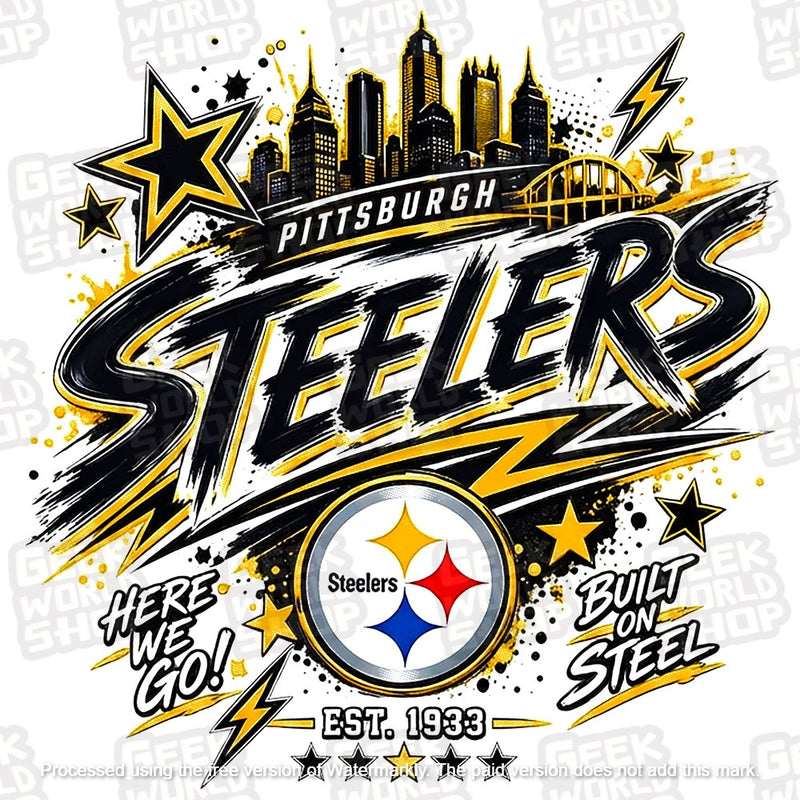 Pittsburgh Steelers Vintage 90s Bootleg Graphic T-Shirt
