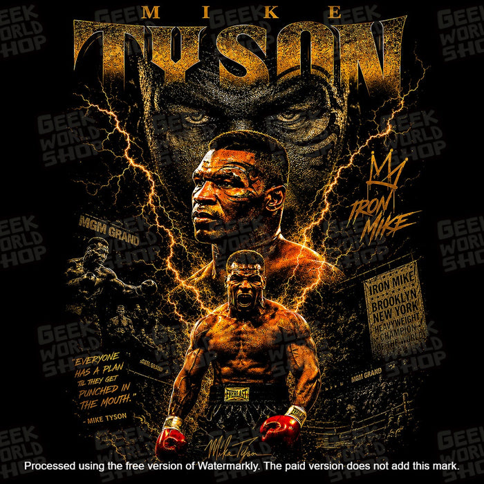 "Iron Mike" Myke tyson Vintage Bootleg Heavyweight T-shirt