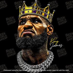 King James: Crown Edition – Lebron James Premium T-Shirt