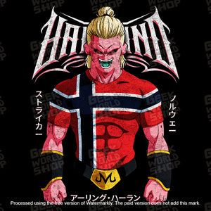 Haaland Buu Erling Haaland x Dragon Ball Mashup T-Shirt