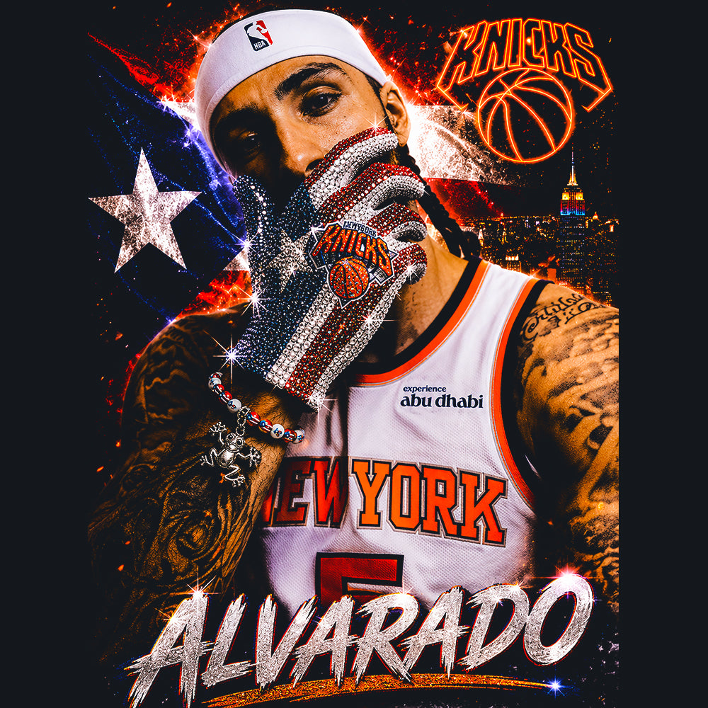 Jose Alvarado New York Knicks Vintage Graphic Tee
