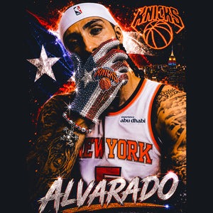 Jose Alvarado New York Knicks Vintage Graphic Tee