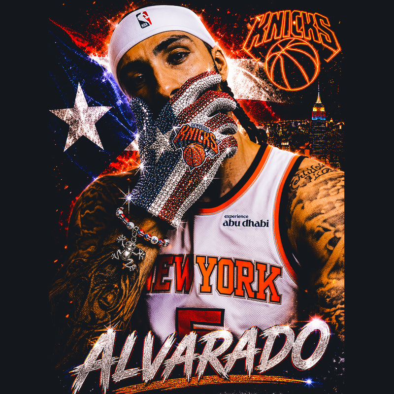 Jose Alvarado New York Knicks Vintage Graphic Tee