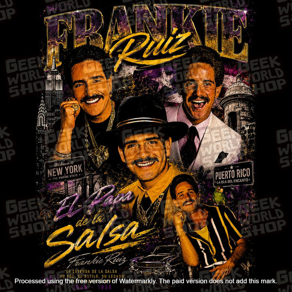 Frankie Ruiz "El Papá de la Salsa" Vintage Tribute Bootleg T-Shirt