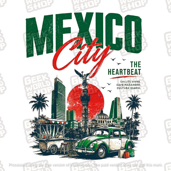 "Mexico City: The Heartbeat" Graphic T-Shirt
