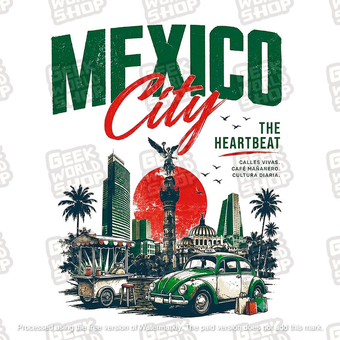 "Mexico City: The Heartbeat" Graphic T-Shirt