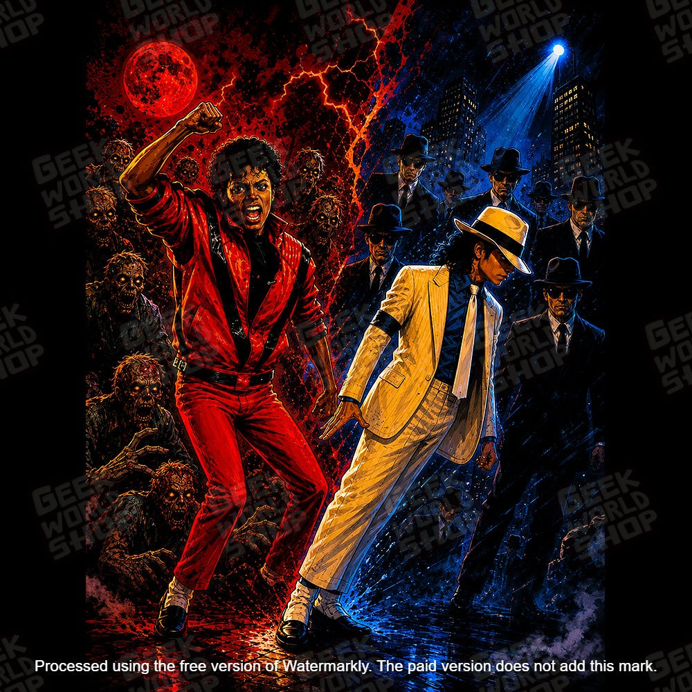 Michael Jackson: Thriller vs. Smooth Criminal T-Shirt