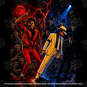 Michael Jackson: Thriller vs. Smooth Criminal T-Shirt