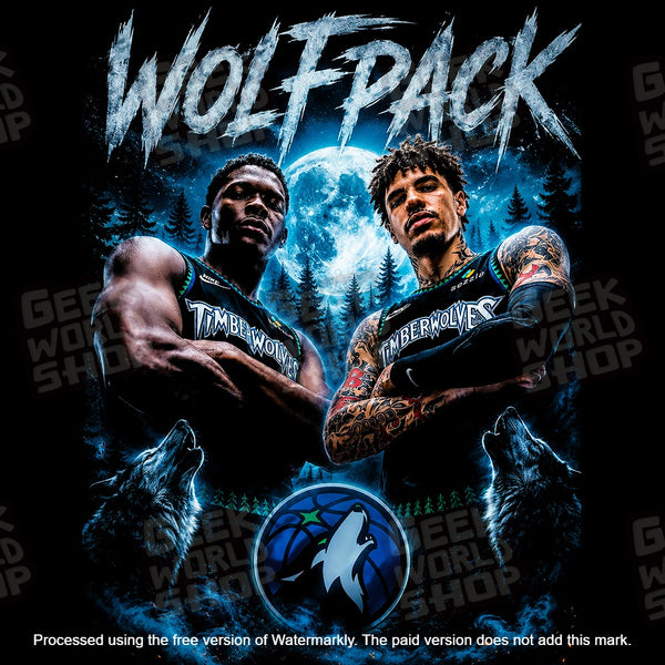 "Wolfpack" Anthony Edwards & LaMelo Ball Minnesota Timberwolves Graphic T-Shirt