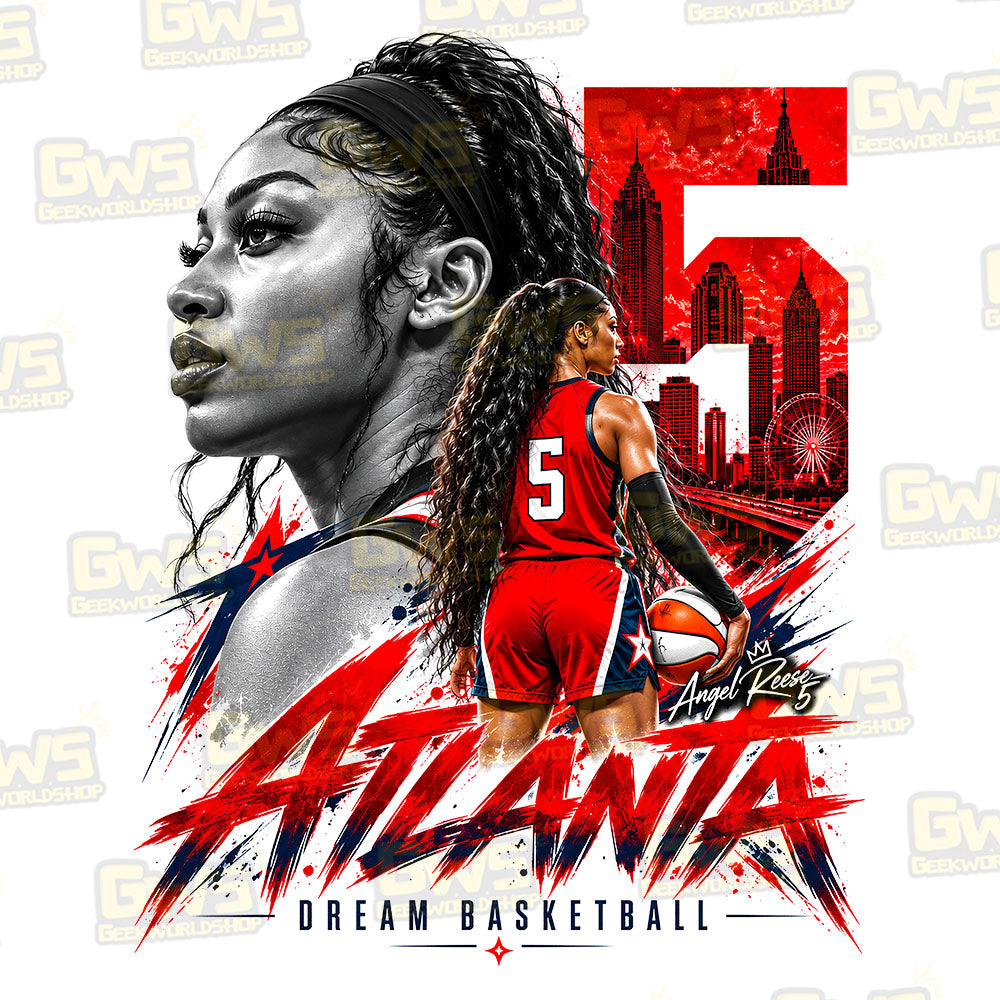 Atlanta Dream Angel Reese Graphic T-Shirt – Rise Up Urban Basketball Streetwear