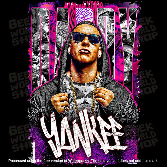 Daddy Yankee "The King" Vintage Bootleg Style T Shirt