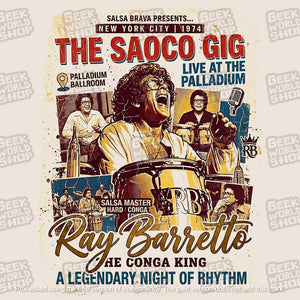 Ray Barretto The Conga King T-Shirt | Vintage Salsa Poster T Shirt