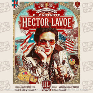 Hector Lavoe El Cantante T-Shirt | Vintage New York Salsa Poster T Shirt