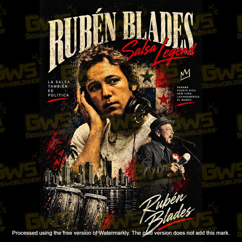 Rubén Blades "Salsa Legend" Vintage Bootleg T Shirt