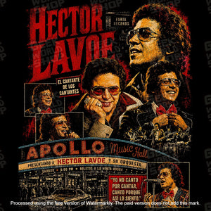 Vintage Héctor Lavoe Apollo Music Hall Concert Graphic T-Shirt